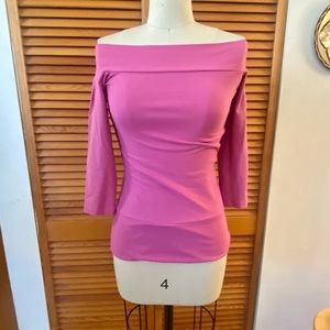 Pink Off Shoulder Top